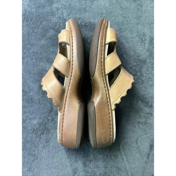 Dansko Eve Aztec Sun Women's  Brown Leather Slip On Sandals EU 36/ US 5.5-6 - Picture 11 of 16